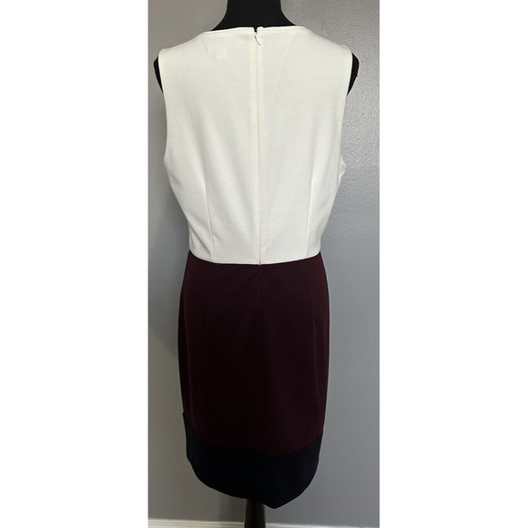 Banana Republic Colorblock career Sheath sleeveless stretch dress, Sz 10 EUC! - Picture 4 of 8